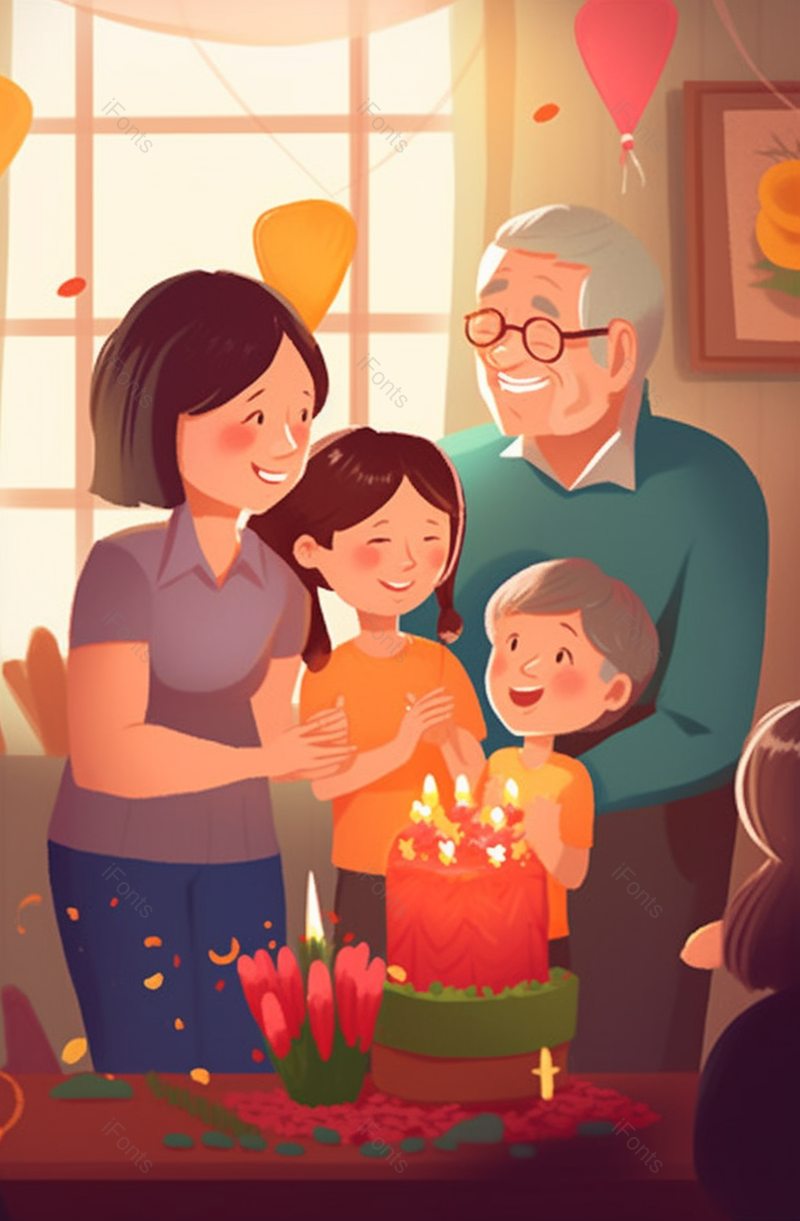 庆祝孩子生日蛋糕背景图,插画/手绘图,插画/手绘图库,插画/手绘图下载,插画/手绘